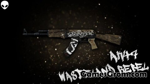 Модель АК-47 «Wasteland Rebel» (Пустынный повстанец) для cs 1.6