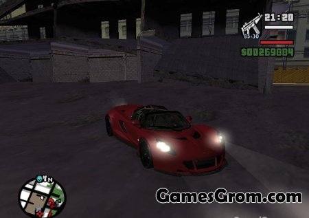 Hennessey Venom GT Spyder Машина для Gta San Andreas в другой раскраске