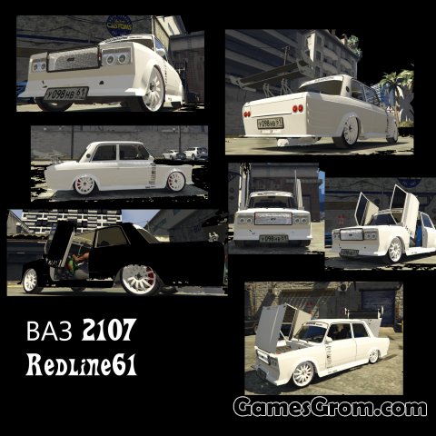 Машина ВАЗ-2107 на ГТА 5