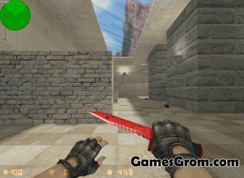 Модель ножа M9 Bayonet "Crimson web (Кровавая паутина)" для cs 1.6