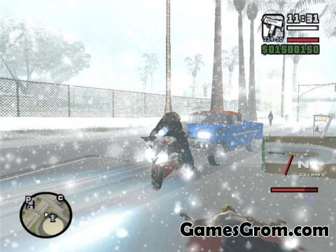 Мод GTA San Andreas Зима