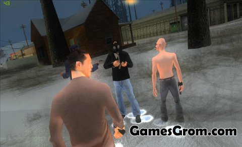 Мод "Следы на снегу" для GTA San Andreas